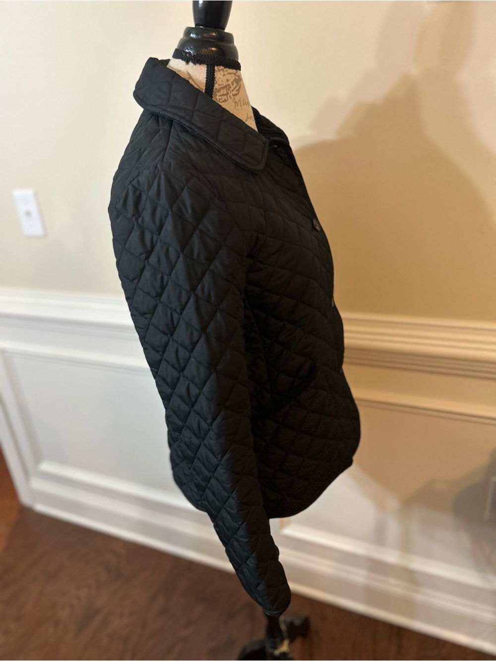 Banana Republic Black Quilted Utility Jacket with Patch Pockets - Picture 2 of 6